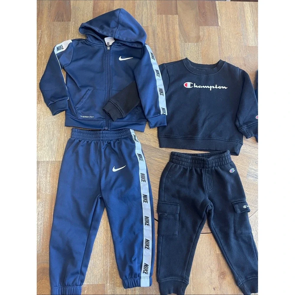 Toddler‎ Nike and Champion Activewear Sets Bundle Navy Black 24 Months 3 Sets